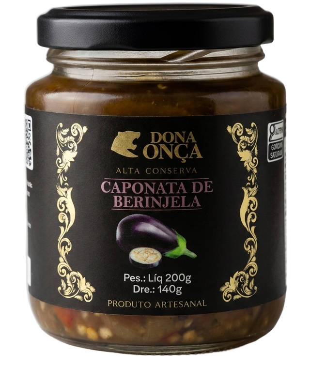 Pote de Caponata de Berinjela Dona Onça